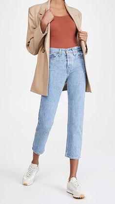 STYLECASTER | Best Jeans For Women | jeans | jeans outfit | jeans outfit summer | jeans outfit fall | skinny jeans | boyfriend jeans | high waisted jeans | mom jeans | flared leg jeans | baddie outfit jeans Expensive Jeans, Straight Cropped Jeans, Denim Jeans Outfit, Affordable Jeans, Grey Denim Jeans, Straight Crop Jeans