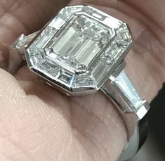 Emerald Cut Diamond Engagement, Contemporary Engagement Rings, Modern Engagement Rings, Diamond Engagement Rings Vintage, Engagement Ring Diamond Cut, Round Diamond Engagement Rings, Art Deco Engagement Ring