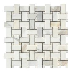 a white marble mosaic tile pattern