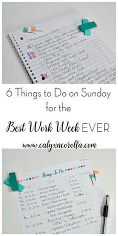 the best work week ever for kids to do on sunday, and an easy way to practice