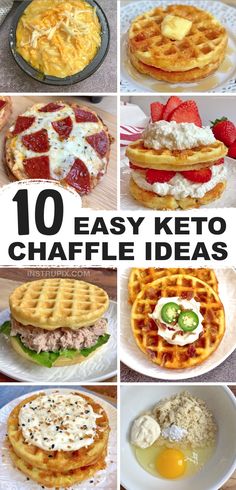 10 easy keto waffles that are ready to be eaten