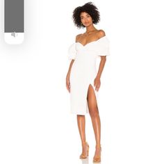 Can Be Worn Off The Shoulder Or On Dress Puff Sleeve, Song Of Style, Cotton Midi Dress, Style Dresses, Puff Sleeve, Off The Shoulder, Fashion Dresses, Color White, Midi Dress