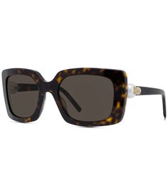 From Givenchy&#x2C; these sunglasses feature:Acetate frameRectangle shapeNot Rx-ableSolid dark brown lensNon polarizedApprox. 55mm lens - 21mm bridge - 130mm templeImported. Givenchy Sunglasses, Couture Outfits, Givenchy Women, Rectangle Sunglasses, Eyewear Womens, Dillard's, Eyewear Sunglasses, Havana, Givenchy