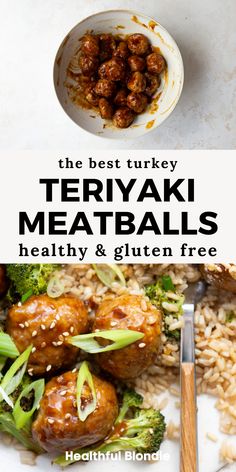 The juiciest gluten free turkey meatballs are coated in sticky, healthy teriyaki sauce and served with crispy roasted broccoli and brown rice. This turkey teriyaki meatball recipe is the perfect quick and easy weeknight dinner or meal prep recipe! Ready to take control of your health? Dive into practical tips and insightful guidance on living a balanced, vibrant life. Click now to start your wellness journey! Broccoli And Brown Rice, Teriyaki Turkey Meatballs, Gluten Free Turkey Meatballs, Teriyaki Turkey, Turkey Meatballs Baked, Healthy Asian, Baked Turkey