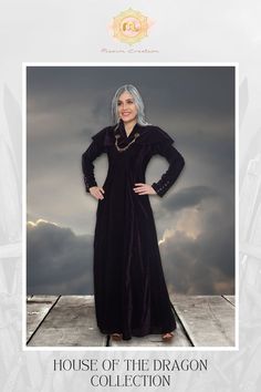 Shop our newly dropped Halloween Costume Collection that’s inspired by the leading ladies of Westeros. Our pick of the day is this dark purple velvet gown with a steel necklace chain. A spot on Game of Thrones Cosplay Dress for women. Product no: 9377 Purple Velvet Gown, Dragon Princess, Rhaenyra Targaryen