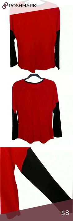 The North Face Women’s Large Red and Black Long Sleeve Shirt