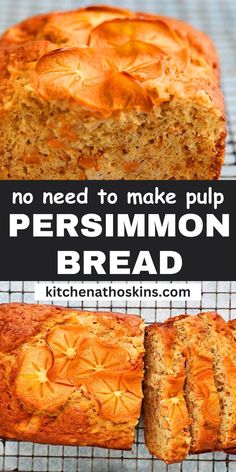 no need to make pulp persimmon bread