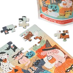 a jigsaw puzzle is shown with the pieces missing