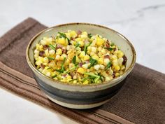 Warm Corn Salad Recipe Steak And Mashed Potatoes, Roasted Corn Salad, Corn Salad Recipe, Fresh Corn Salad, Grilled Corn Salad, Corn Dishes, Corn Salad Recipes, Fruit Salad Recipes, Corn Salad