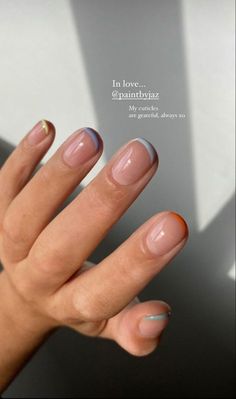 Boho Nails, Minimal Nails Art, Romantic Nails, Short Gel Nails, Transparent Nails, Cute Gel Nails, Neutral Nails