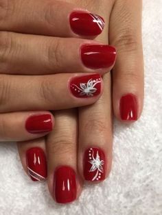 Christmas Manicure, Tropical Nails, Polish Nails, Moon Nails, Nails Design With Rhinestones, Coffin Shape, Christmas Nail Art Designs, Super Nails