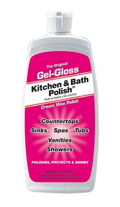 a bottle of gel - gloss kitchen and bath polish