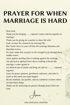 prayer for when marriage is hard