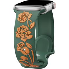 PRICES MAY VARY. Newest Two-Tone Embossed Rose Design: The watch bands uses the newest two-tone embossed technology to engrave roses on the watch strap. The 3D embossed technique makes the roses more vivid, elegant roses show retro style and add more charm to your life. Compatible Models: Our embossed rose silicone iWatch bands compatible with Apple Watch 38mm 40mm 41mm 42mm 44mm 45mm 49mm, suitable for Apple Watch iWatch Sreis 9, Series Ultra 2, Series 8, Series Ultra, Series 7, Series 6, Serie Apple Watch Bands For Women, Ultra Series, Iwatch Apple, Band Fits, Apple Watch 38mm, Rose Style, Series 3, Rose Design, Pharmacy Gifts