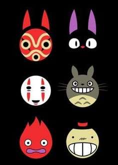 an assortment of t - shirts with different masks on them