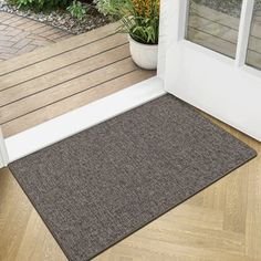 OEAKAY Non-Slip Indoor Door Mat Entryway Rug Doormat Inside Front Entrance Low Profile Absorbent Washable for House Brown Indoor Outdoor Door Mat 19.5"x31.5", made with premium simulated linen material are durable and wear-resistant, doormat highlights low profile, dirt and mud resistant, machine washable and water absorbance, allowed that satisfy your different demands for the indoor or outdoor doormat. These entry door mats easily keep your surroundings clean and dry and makes your home stay c Rug For Entryway, Door Mat Entryway, Indoor Door Mat, Indoor Door, Indoor Door Mats, Outdoor Door, Front Door Mats, Home Stay, Door Rugs