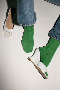 Organic cotton fine rib socks. Gorgeous quality with a very silky feel. Made in Italy. Spring Ribbed Fitted Socks, Green Summer Socks, Fitted Solid Socks For Summer, Fitted Summer Socks, Stretch Green Summer Socks, Stretch Green Socks For Summer, Ribbed Stretch Socks For Spring, Spring Ribbed Stretch Socks, Photo Composition