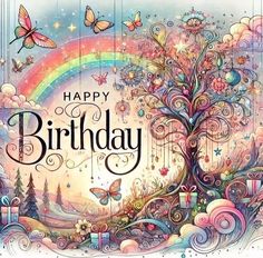 Antique Birthday Wishes, Happy Birthday Make A Wish, Happy Birthday Hippie, Birthday Wishes Beautiful, Happy Birthday Pics, Antique Labels, Happy Birthday Fairy, Happy Birthday Special, Free Birthday Greetings