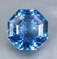 Gia Certified Blue Gemstones For Formal Occasions, Octagon Aquamarine Topaz Ring, Faceted Blue Round Gemstones, Blue Topaz Gemstones For Wedding, Blue Topaz Wedding Gemstones, Blue Oval Faceted Gemstones, Faceted Blue Oval Gemstones, Blue Faceted Oval Gemstones, Blue Octagon Aquamarine Jewelry