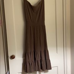 New Urban Behavior Brown Tube Dress Can Tie In The Back Size: M Good Condition Never Worn Tags Attached Brown Tube Dress, Tube Dress, The Back, Strapless Dress, Colorful Dresses, Checks, Womens Dresses, Tags, Women Shopping