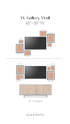 TV Gallery Wall Photos On Tv Wall, Photo Frames Around Tv, Family Photos Around Tv, Tv Frame Wall Design, Frame Arrangement On Wall Living Rooms, Decorating Around 65 Inch Tv, Decorating Around Tv In Bedroom, Living Room Tv Wall Small Space