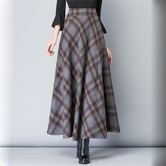 Season:Fall  Winter,Spring   Fall; Fabric:Twilled Satin,Polyester; Dress Length:Maxi; Gender:Women's; Style:Elegant,Retro Vintage; Occasion:Daily,Date; Details:Lined; Fit Type:Regular Fit; Waistline:High Waist; Pattern:Color Block,Plaid Checkered; Design:Long,Pocket; Pants Type:Plaid Skirt,A Line; Fly Type:Elasticity; Front page:FF; Listing Date:11/13/2023; Length:; Waist: Long Skirt Winter, Big Skirts, Tartan Skirt, Maxi Rok, Plus Size Vintage, Retro Mode, Party Skirt, Winter Skirt, Velvet Skirt