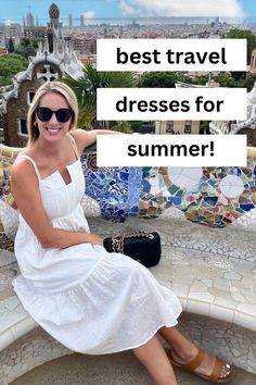 Find your perfect summer dress for travel adventures! Explore our blog for tips on choosing lightweight fabrics, versatile styles, and must-have accessories. #AmazonFinds #TravelProducts #Women'sFashion #TravelOutfit #SummerFashion2023 #SoloTravel #GirlsWhoTravel #AffordableDresses #Summer2023 Outfits On Amazon, What To Wear On Vacation, Travel Dresses, Fashion For Summer, Perfect Travel Outfit, Capsule Wardrobe Women, Cute Vacation Outfits, Sundresses Women, Dresses For Summer