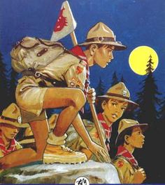 an illustrated book cover for the adventures of tintinton hill, featuring two men with backpacks on their backs