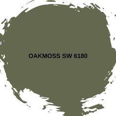 an oval with the words oak moss sw160