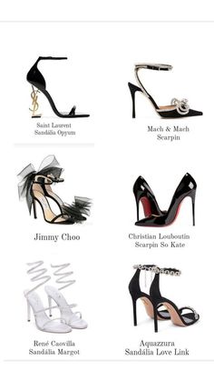 Luxury Brand Heels, High Heels Luxury Brand, Luxury Black Heels, Expensive Shoes Luxury, Types Of Heels With Names, Heels Expensive, Expensive High Heels, Luxury Shoes Heels, Iconic Heels