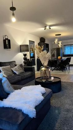 the living room is clean and ready for us to use in its new owner's home