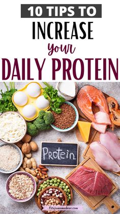 the top 10 tips to increase your daily proteins and gain more energy with these foods