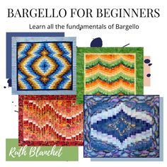 beginners bargello online workshop - learn all the bargello techniques 23rd Anniversary, Quilt Techniques, Color Lessons, Bargello Quilt, Seven Springs, Mariners Compass, Glue Pen, Paper Glue, Winter Fabric