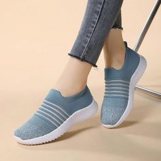 Stay light on your feet with our 2024 Slip-On Athletic Sneakers. Designed specifically for women, these sneakers are made with a lightweight, breathable material for maximum comfort. Perfect for all-day wear, you'll stay cool and comfortable while looking stylish. Get yours today and experience the benefits for yourself! Color : Baby Blue Type : Slip on Style : Fashionable Toe : Round Toe Pattern Type : Graphic Upper Material : Fabric Lining Material : Fabric Power Supply : None Size US Ball Girth Foot Length EUR36 US6 20.9 22.7 EUR37 US6.5 21.4 23.4 EUR38 US7 21.8 24 EUR39 US8 22.3 24.7 EUR40 US9 22.8 25.4 EUR41 US9.5 23.2 26 Casual Slip-resistant Walking Shoes For Light Exercise, Breathable Slip-on Walking Shoes For Light Exercise, Slip-resistant Comfortable Sneakers For Light Exercise, Sporty Non-slip Sneakers For Light Exercise, Blue Breathable Mesh Sneakers With Round Toe, Gray Breathable Slip-on Sneakers For Light Exercise, Breathable Gray Slip-on Sneakers For Light Exercise, Comfortable Slip-resistant Sneakers For Light Exercise, Casual Breathable Running Shoes For Light Exercise