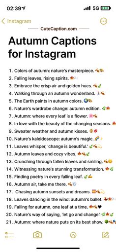 Autumn Captions for Instagram Quotes On Autumn Season, Today Captions Instagram, Autumn Season Quotes, Autumn Ig Captions, Autumn Posts Instagram, Fall Season Captions, About Today Captions, Quotes For Fall Season, Autumn Quotes Short