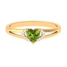 Product Details Elevate your promise of love with this stunning Real Peridot Heart Promise Ring with Diamond. The heart-shaped peridot gemstone is a symbol of everlasting love and commitment, while the Diamond accent stones add a touch of sparkle and sophistication. The peridot gemstone is a beautiful shade of green, and it is known for its healing and protective properties. This ring is perfect for any occasion, and it makes a meaningful gift for your loved one. It is also a great choice for a Heart Promise Rings, Ring With Diamond, Peridot Ring, Peridot Gemstone, 18k Yellow Gold Ring, Everlasting Love, Promise Ring, Yellow Gold Rings, Promise Rings