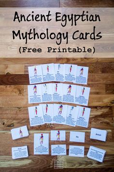 ancient egyptian mythology cards with free printables