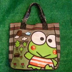 Keroppi (and Batz Maru) were more popular than Hello Kitty Keroppi Clothing, Keroppi Accessories, Keroppi Clothes, Hello Kitty Items, Cute Purses