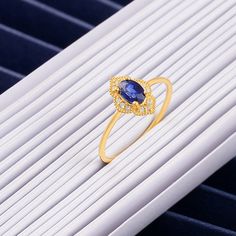 14k 18k 10k Gold Diamond Halo Art Deco Blue Sapphire Ring, Natural Sapphire Gemstone Ring, Wedding Engagement Ring, Gemstone Jewelry Our rings are perfect choice for a Christmas, Mother's Day, valentine's day, birthday, wedding, anniversary, graduation, engagement, bridesmaid, and best friends gift. It's a good way to show appreciation to your mom, girlfriend, wife, grandmother, grandchildren, daughter, sister, best friend, boss or a co-worker. Also, a special treat just for yourself.   FEATURES Gold Art Deco Sapphire Ring In 14k Gold, Art Deco Gold Sapphire Ring In 14k Gold, Art Deco Sapphire Ring In 14k Gold, 14k Gold Art Deco Sapphire Ring, 14k Gold Sapphire Halo Jewelry, Engagement Ring Gemstone, Halo Art, Deco Blue, Wedding Engagement Ring