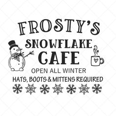 frosty's snowflake cafe logo