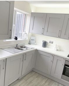 the kitchen is clean and ready for us to use in its new owner's home