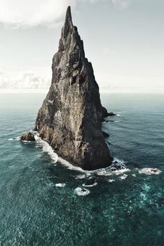 an island in the middle of the ocean