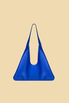 Agave Triangular Tote | Electric Blue Trendy Structured Shoulder Bag For Daily Use, Modern Triangle Bag For Daily Use, Modern Triangle Bag For Everyday, Modern Triangle Bag For Everyday Use, Modern Triangle Everyday Bag, Versatile Triangle Bags For Daily Use, Modern Triangle Shoulder Bag For Everyday Use, Modern Triangle Shoulder Bag For Everyday, Modern Everyday Triangle Bag