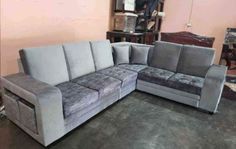 Sofa set made up of wood and cushion material Suitable for home decore purpose  Measurement -6 seater