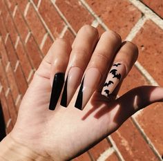 Coffin Nails Halloween, Halloween Coffin Nails, Holloween Nails, Halloween Coffin, Cute Halloween Nails, Edgy Nails