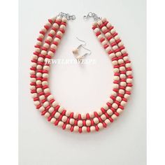 Hey, I found this really awesome Etsy listing at https://www.etsy.com/listing/806317498/coral-red-necklace-beige-layered Teal Jewelry, Beach Wedding Jewelry, Yellow Necklace, Layering Necklaces, Wood Bead Necklace, Silver Necklace Statement, Red Wood, Necklace Layering, Red Necklace