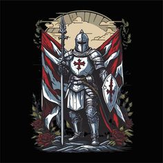 Crusades, Knights, Premium Vector, Fantasy Art, Tattoo Designs, Anime, Design, Art