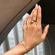 An open-ended and elegant wraparound design that never goes out of style.Gold Vermeil Height 0.75in(19mm), Band width 0.1in(2.5mm) #R141-G Elegant Hypoallergenic Open Band Jewelry, Elegant Metal Open Band Stackable Rings, Elegant Stackable Metal Rings With Open Band, Elegant Open Band Midi Rings, Classic Metal Open Midi Rings, Classic Metal Midi Rings, Modern Gold Double Band Midi Rings, Adjustable Midi Rings With Polished Finish, Everyday Metal Midi Rings With Open Design