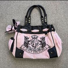 Pink Juicy Couture Bag, Vintage Juicy Couture Bags, 2000s Bags, Pink Purses, Bags Y2k, 00s Mode, Mcbling Fashion, Vintage Juicy Couture