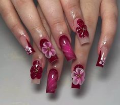 Orchid Nails, Cozy Colors, Brown Acrylic Nails, Fall Nail Ideas, Red Acrylic Nails, Hard Nails, Diy Acrylic Nails, Fancy Nails Designs, Girly Acrylic Nails